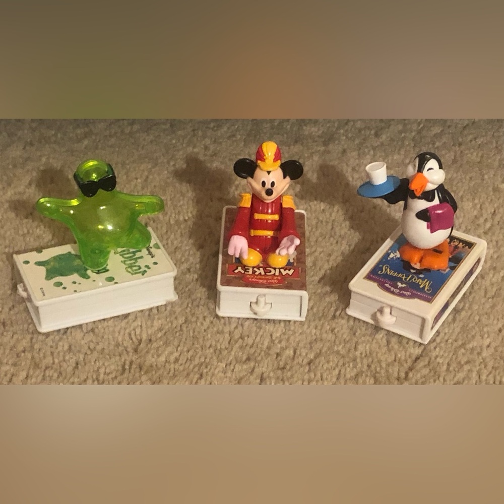 Disney- Mickey, Flubber, & Mary Poppins McDonald’s Nostalgia Figurine Set